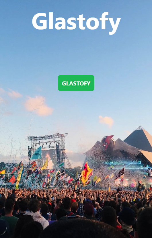 Glastofy screenshot